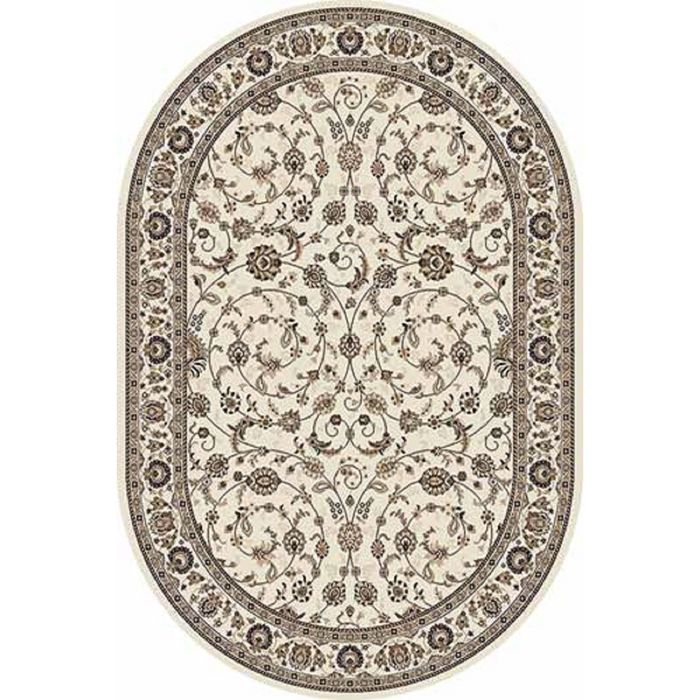 Ковёр Хит-Сет ПП VALENCIA DELUXE d251, 3*4 м, овал, CREAM-BROWN