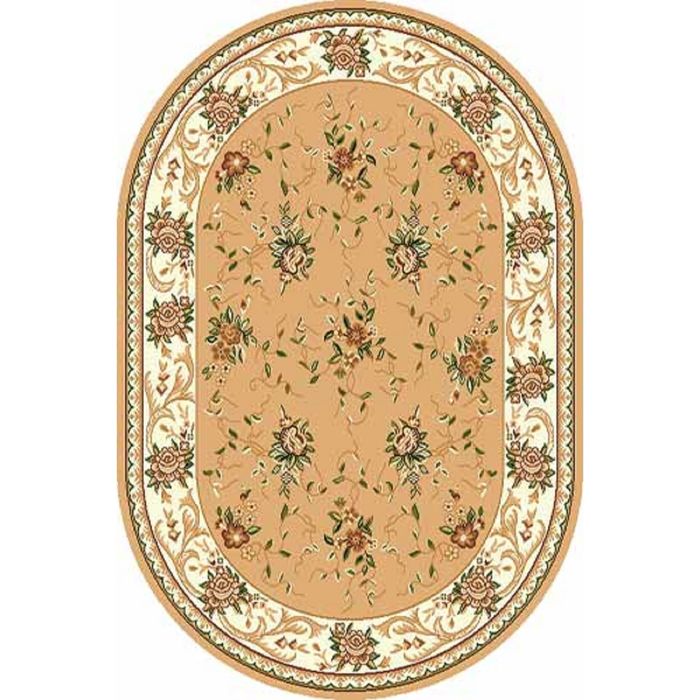 Ковёр БЦФ ПП LAGUNA 5455, 3*4 м, овал, BEIGE