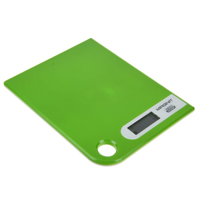 Весы кухонные Magnit RMX-6180, до 5 кг, электронный LCD-дисплей, салатовые