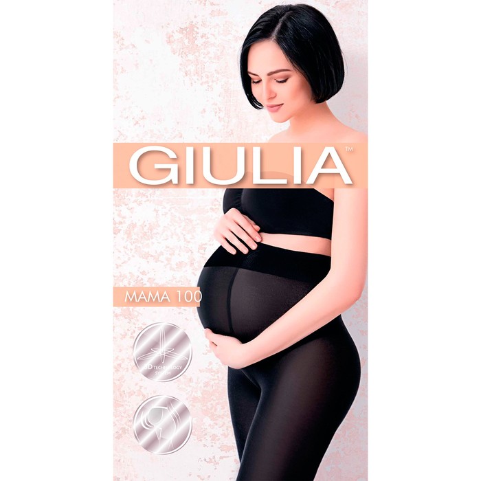 Колготки для беременных GIULIA MAMA 100 (nero, 2/S)