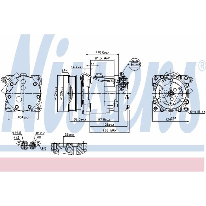 Компрессор кондиционера NISSENS 89203