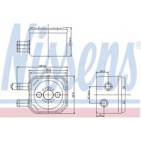 Радиатор масляный NISSENS 90652 1737561