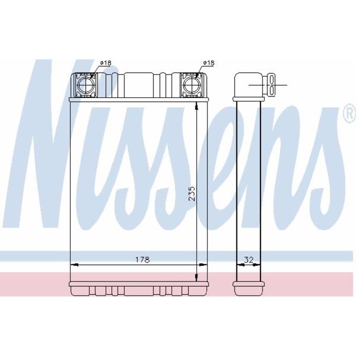 Радиатор печки NISSENS 72028