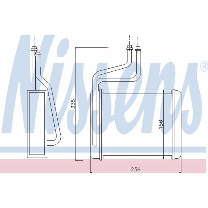 Радиатор печки NISSENS 71744