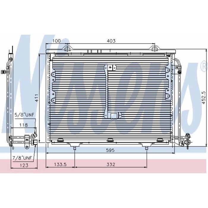 Радиатор кондиционера NISSENS 94284