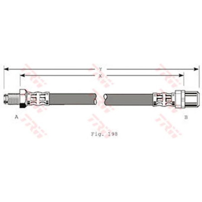 Шланг тормозной TRW PHB350