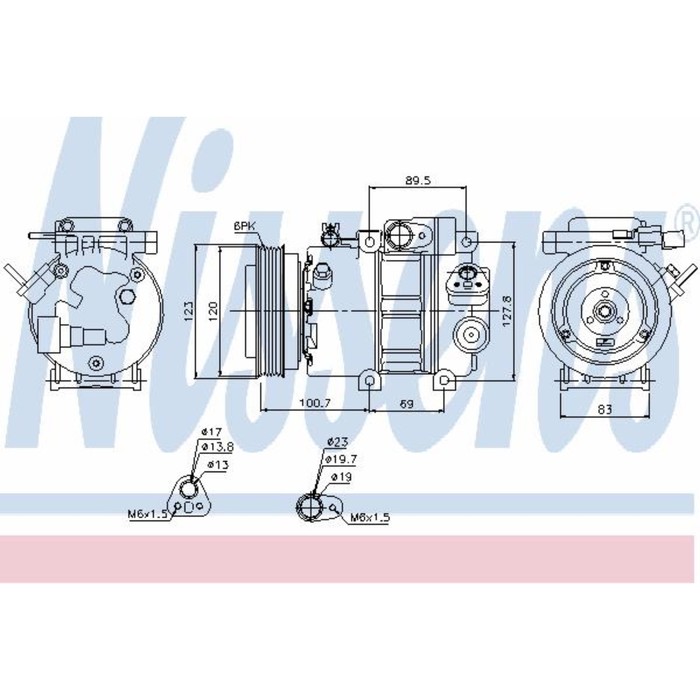 Компрессор кондиционера NISSENS 89278