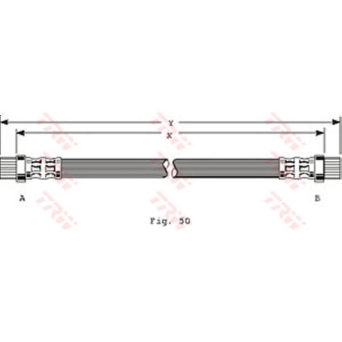 Шланг тормозной TRW PHA358