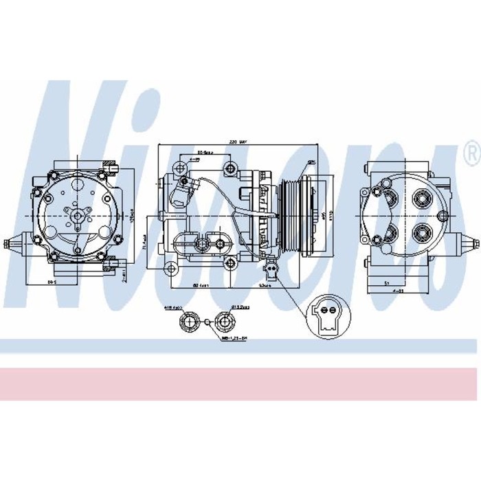 Компрессор кондиционера NISSENS 89228