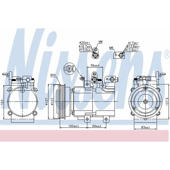 Компрессор кондиционера NISSENS 89276