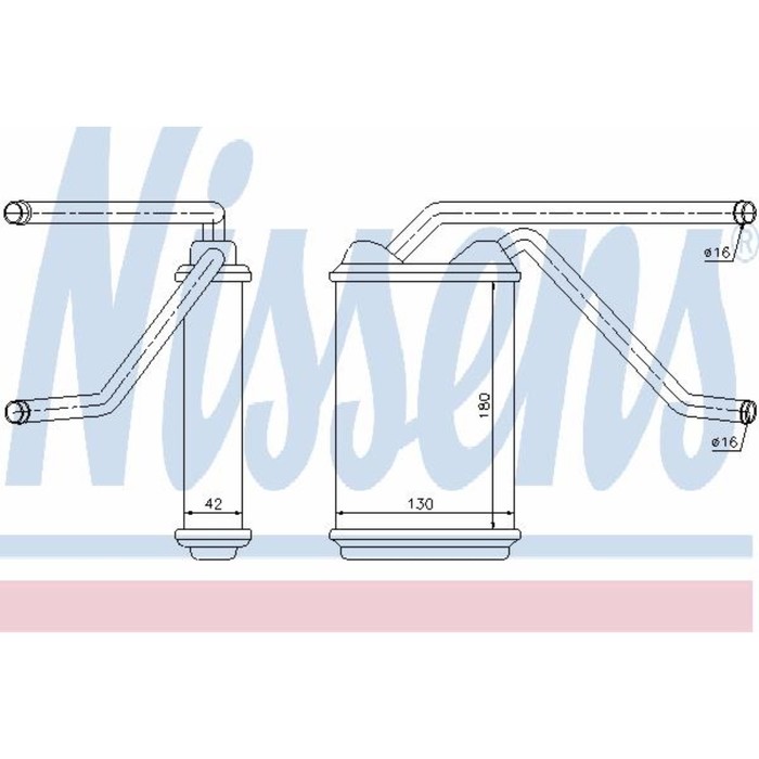 Радиатор печки NISSENS 76511