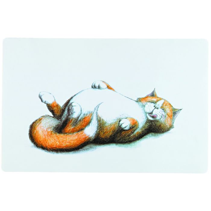 Коврик Trixie Thick cat под миску, 44 × 28 см