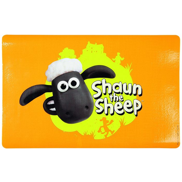 Коврик Trixie под миску &quot;Shaun the sheep&quot; 44 х 28 см., оранжевый