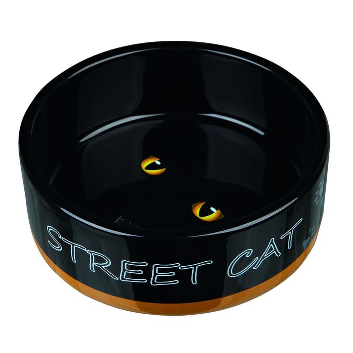 Миска керамическая Trixie Street Cat, 0.3 л/ф 12 см