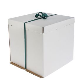 Кондитерская упаковка, короб белый, 36 х 36 х 26 см