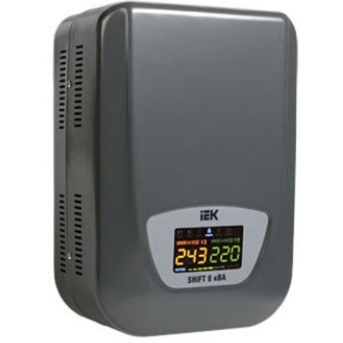 Стабилизатор напряжения IEK Shift, 5.5 кВА, настенный, IVS12-1-05500