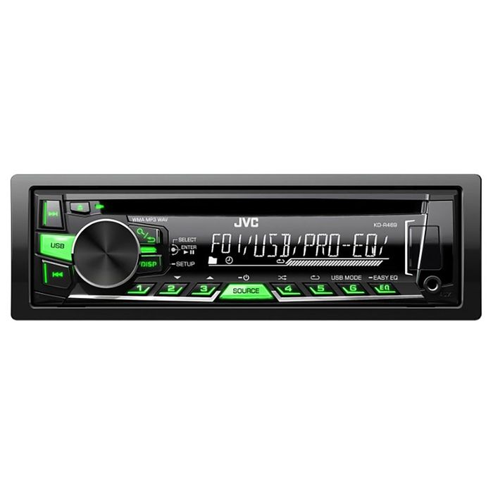 Автомагнитола CD JVC KD-R469EY 1DIN 4x50Вт