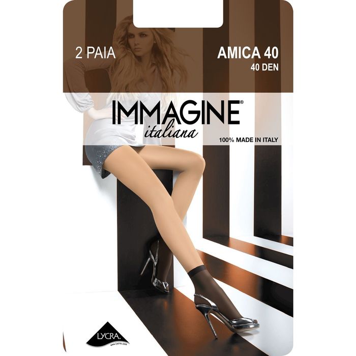 Носки Immagine IMM-Amica 40 Cz (2 пары) nero 1-unica