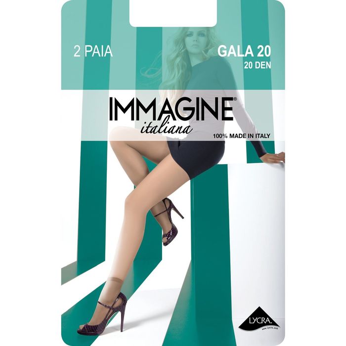 Носки Immagine IMM-Gala 20 Cz (2 пары) nero 1-unica