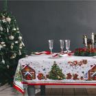 Набор столовый "Новогодняя сказка" скат.150х110см +/-3см с ГМВО, салф.40х40см-4 шт, хл100% - фото 6411120