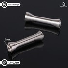 Пружинка-шапочка для бусин, песочные часы (набор 5шт) СМ-958, цвет серебро Пружинка-шапочка для бусин, песочные часы (набор 5шт) СМ-958, цвет серебро