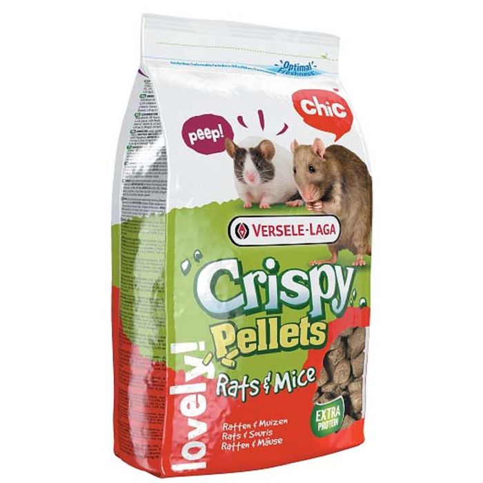 Гранулированный корм VERSELE-LAGA Crispy Pellets Rats &amp; Mice для крыс и мышей, 1 кг