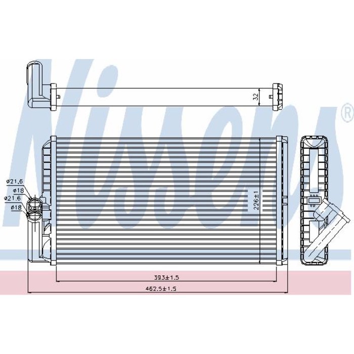 Радиатор печки NISSENS 72034