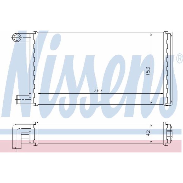 Радиатор печки NISSENS 72004