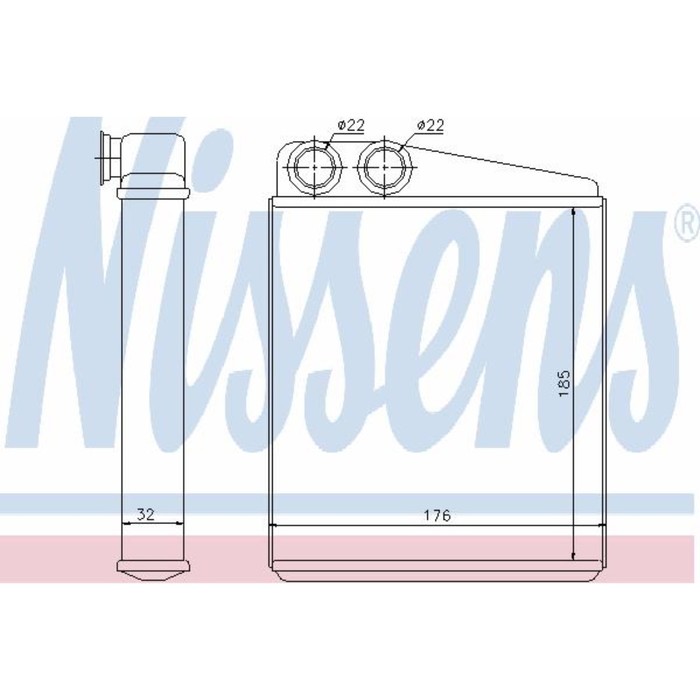 Радиатор печки NISSENS 70228