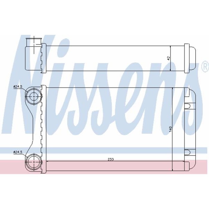 Радиатор печки NISSENS 70226