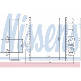 Радиатор печки NISSENS 70514 1737789