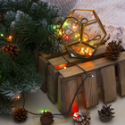 Гирлянда «Нить» 3 м, IP20, тёмная нить, 30 ламп, свечение мульти, 8 режимов, 220 В 1585771