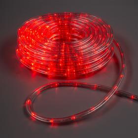 LED шнур 10 мм, круглый, 20 м, чейзинг, 2W-LED/м-24-220V, с контр. 8р, КРАСНЫЙ в Донецке