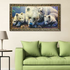 Гобеленовая картина "Медвежья семья" 45х85 см в Донецке
