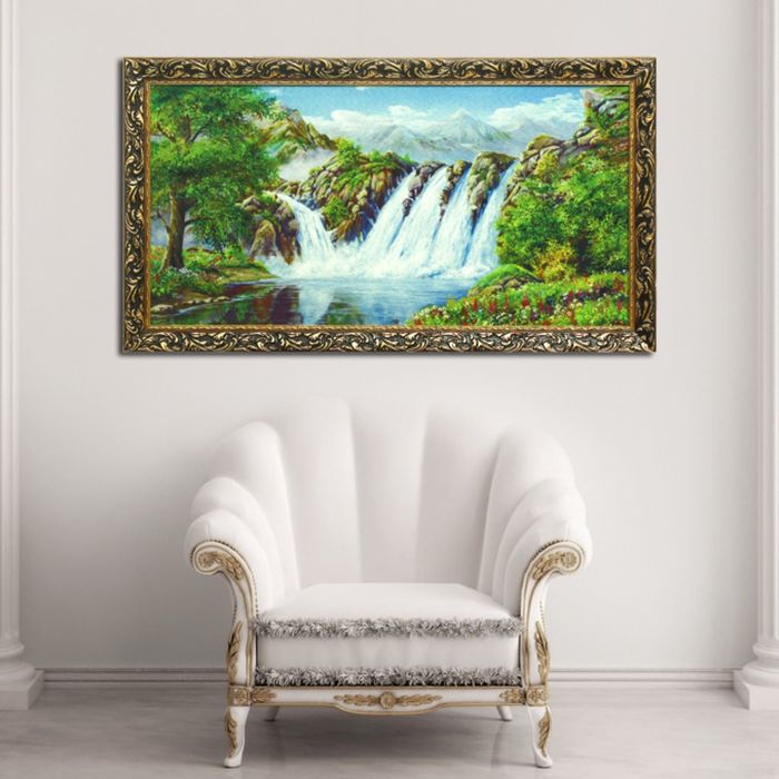 Гобеленовая картина "Водопад" 45х85 см - фото 1323467