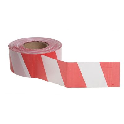 The fencing tape, red-white,width 7.5 cm, 500 m