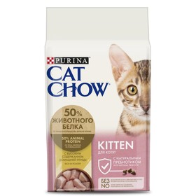 Сухой корм CAT CHOW KITTEN для котят, птица, 1.5 кг