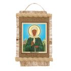 Икона на мешковине "Блаженная Матрона " средняя Икона на мешковине "Блаженная Матрона " средняя