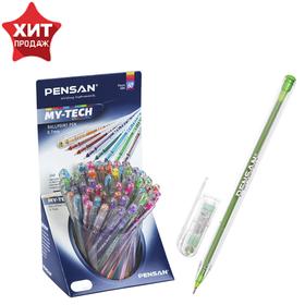 Ручка шариковая масляная Pensan "My-Tech Colored", 8 ярких цветов, микс, узел 0,7 мм, дисплей