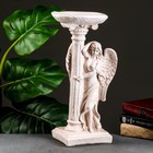 Фигура "Ангел девушка у колонны" состаренный 17х22х43см - фото 357695