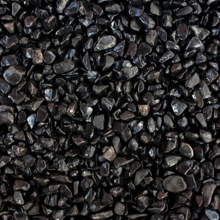 Грунт натуральный UDeco Canyon Black "Черный гравий" для аквариумов, 4-6 мм, 2 л