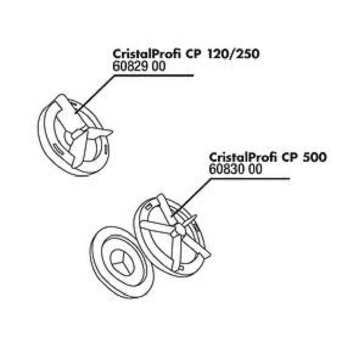 Крышка роторной камеры с прокладкой для фильтров CristalProfi 120/250, JBL CP 120/250 Abdeckung Roto