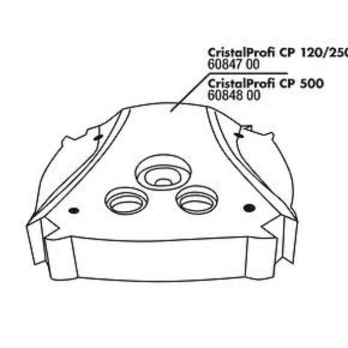 Корпус головы фильтра для CristalProfi 120/250, JBL CP 120/250 Abdeckung Pumpenkopf,