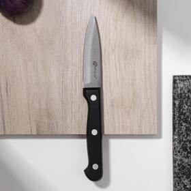Нож кухонный для овощей Apollo Saphire, лезвие 8 см, цвет чёрный