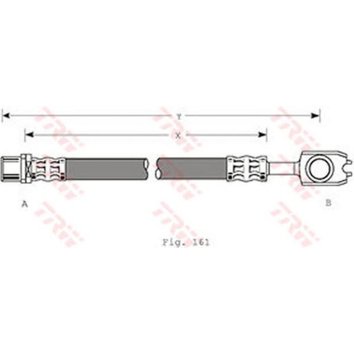 Шланг тормозной TRW PHD351