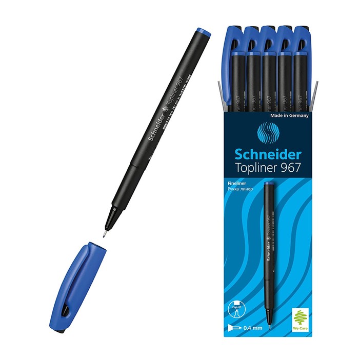 Ручка капиллярная Schneider TOPLINER 967 0.4 мм, чернила синие