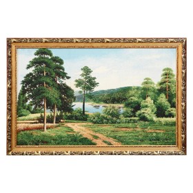 Гобеленовая картина "Сосны у лесного озера"54*85 см в Донецке