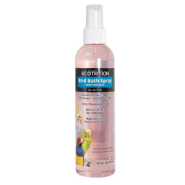 Спрей для очищения перьев 8in1  Bird Bath Spray для птиц, с алоэ вера, 236 мл