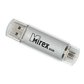 {{photo.Alt || photo.Description || 'Флешка OTG Mirex SMART silver, 8 Гб, USB2.0, USB/micro USB, чт до 25 Мб/с, зап до 15 Мб/с'}}