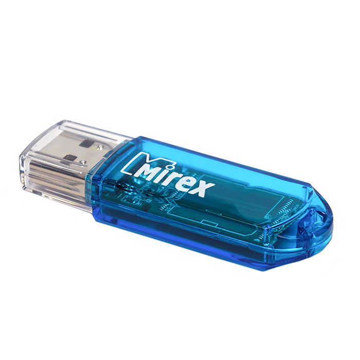 Флешка Mirex ELF BLUE, 32 Гб, USB3.0, чт до 140 Мб/с, зап до 40 Мб/с, голубая